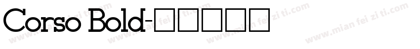 Corso Bold字体转换